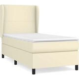 Krevet s oprugama i madracem krem 100x200 cm od umjetne kože | shoptok.hr