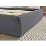 Bobochic Paris Tamno sivi tapecirani bračni krevet s prostorom za odlaganje/bez uzglavlja s podnicom 180x200 cm Inera – | shoptok.hr