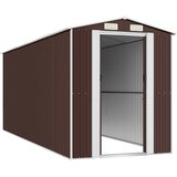  Vrtno spremište tamnosmeđe 192x523x223 cm pocinčani čelik | shoptok.hr