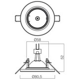  Redo 70310 - Ugradno svetlo MT 1xGU5,3/50W/12V mesing | Eponuda.com