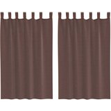 Furnova Voile zavese z rod žepi 2 kosa rjava, (21918117) | Shoptok.si