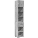 Furnova Ozka omara za shranjevanje siva sonoma 40x42,5x225 cm inž. les, (21954267) | Shoptok.si