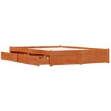  Konstrukcija postelje s predalom Voskast rjav 150 x 200 cm, (5000142043) | Shoptok.si