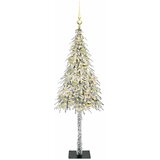  Božićno drvce s 150 LED svjetlima Bijelo 120 cm PE i čelik | shoptok.hr