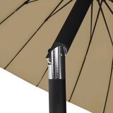 Vanjski suncobran s aluminijskim stupom 270 cm smeđesivi | shoptok.hr