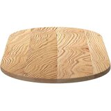 vidaXL Mizna plošča 100x50x2 cm trdna hrastovina ovalna | Shoptok.si