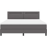  Okvir postelje z vzmetnico Siva 180 x 200 cm Umetna koža, (5000022720) | Shoptok.si