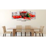  Slika - Red Vegetables (5 Parts) Wood Wide 200x100 | shoptok.hr