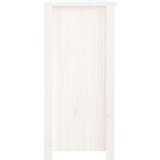  Komoda bijela 100 x 35 x 74 cm od masivne borovine | shoptok.hr