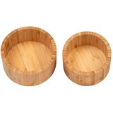 House Nordic Bambusove kutije za pohranu u setu 2 kom s poklopcem/dekorativne u prirodnoj boji ø 15x8 cm Chefalu – | shoptok.hr