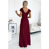 Numoco Women's shiny long dress with neckline | shoptok.hr