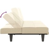  Raztegljiv kavč z držali za skodelice krem blago, (20697719) | Shoptok.si