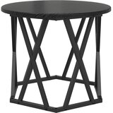  Bocni stol 2 pcs Crni hrast Inženjerska drva i čelik | shoptok.hr