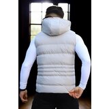 Dewberry 17736 Removable Hooded Mens Vest-STONE Cene