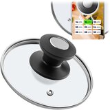 KADAX stekleni pokrov 16 cm univerzalni toplotno odporen pokrov za lonce in ponev, (5000355931) | Shoptok.si