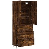  Visoka komoda dimljeni hrast 69 5x34x180 cm konstruiranog drva | shoptok.hr