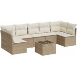  8-dijelni set vrtnih sofa od poliratana s jastucima bež | shoptok.hr