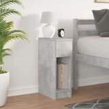 vidaXL Nočna omarica z predalom betonsko siva 20x36x60 cm | Shoptok.si