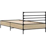  Okvir za krevet boja hrasta 90x200 cm konstruirano drvo i metal | Eponuda.com