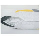 B.E.S. Žuta /siva posteljina za krevet za jednu osobu od krepa 140x200 cm Geometries – | shoptok.hr
