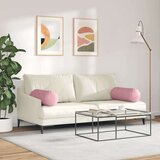 vidaXL Blazine 2 pcs Roza Ø 25 x 70 cm Žametna tkanina | Shoptok.si