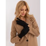 Fashion Hunters Black Smooth Winter Gloves Cene