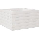  Vrtna sadilica bijela 40 x 40 x 23 cm od masivne borovine | shoptok.hr