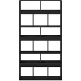 vidaXL Stalak za biljke Set od 2 Crni hrast Konstruirano drvo | shoptok.hr
