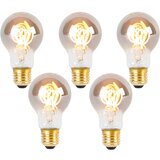 LUEDD Komplet 5 spiralnih LED žarnic E27 A60 dimno 4W 120lm 1800K | Shoptok.si