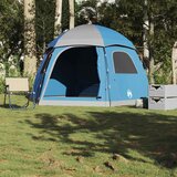 vidaXL družinski šotor igloo za 6 oseb modra vodoodporna | Shoptok.si