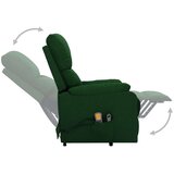  Masažni stol s funkcijo vstajanja temno zeleno blago, (20921218) | Shoptok.si