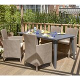 Maison Chic Vrtni jedilni stoli - Stol za vrt Iowa kapučino barve 215519 JS5, (21878102) | Shoptok.si