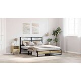  Posteljni okvir brez vzmetnice hrast 150x200 cm inženirski les, (21829222) | Shoptok.si