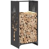  Stalak za drva crni 40x30x80 cm hladno valjani čelik | shoptok.hr