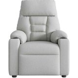 vidaXL Masažni naslanjač sivo blago | Shoptok.si