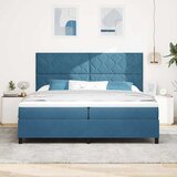  LED Box Spring Krevet Tamno plava 200 x 200 cm Baršun | shoptok.hr