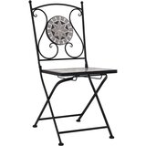 Bistro 3-dijelni mozaični bistro set s keramičkim pločicama sivi | shoptok.hr