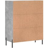  Komoda siva boja betona 69 5x34x90 cm od konstruiranog drva | shoptok.hr