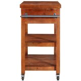  Kuhinjska kolica od masivnog bagremovog drva 100 x 48 x 89 cm | shoptok.hr
