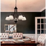  Luster na sajli CLAIR 5xE27/60W/230V, prečnik 65 cm, bronza | Eponuda.com