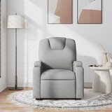  Masažni naslonjač od tkanine svjetlosivi | shoptok.hr