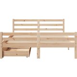 vidaXL Okvir kreveta bez madraca 140 x 190 cm od masivne borovine | shoptok.hr