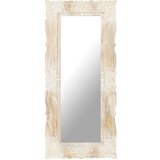 vidaXL Ogledalo bijelo 110 x 50 cm od masivnog drva manga | shoptok.hr