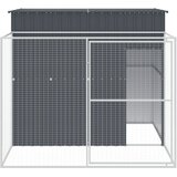  Kućica za pse s igralištem antracit 214 x 253 x 181 cm čelična | shoptok.hr
