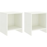 vidaXL Nočne omarice 2 kosa bele 35x30x40 cm trdna borovina, (20732498) Cene