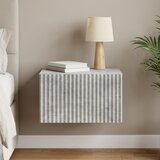  Noćni ormarić za montažu na zid Betonska siva 33 x 34,5 x 20 cm | shoptok.hr