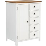 vidaXL Garderobna omara 76x52x105 cm trdna hrastovina | Shoptok.si