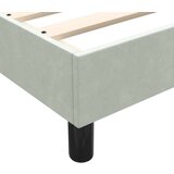 Box spring postelja z vzmetnico svetlo siva 80x220 cm žamet, (21793085) | Shoptok.si
