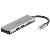 USB HUB DUB-M530 5u1 USB-C - HDMI/USB3.0x2/CR