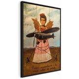  Slika - Frida Kahlo – They Asked for Planes and Got Straw Wings 40x60 U crnom drvenom okviru | shoptok.hr
